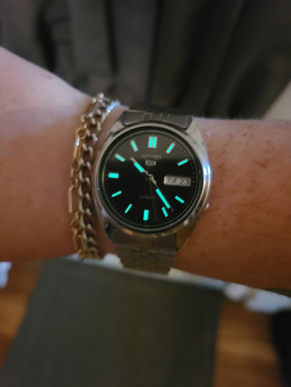 Seiko Series 5 Automatic Black Dial Watch SNXS79J1 - Picture 7 of 7